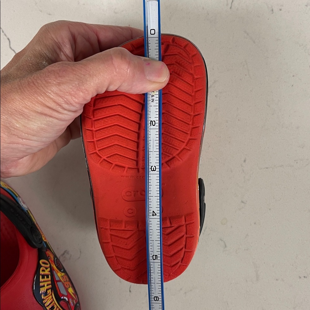 2022 Crocs Disney x Band Clog Toddler 'Fun Lab Cars - Flame' Size 6 - Picture 11 of 17